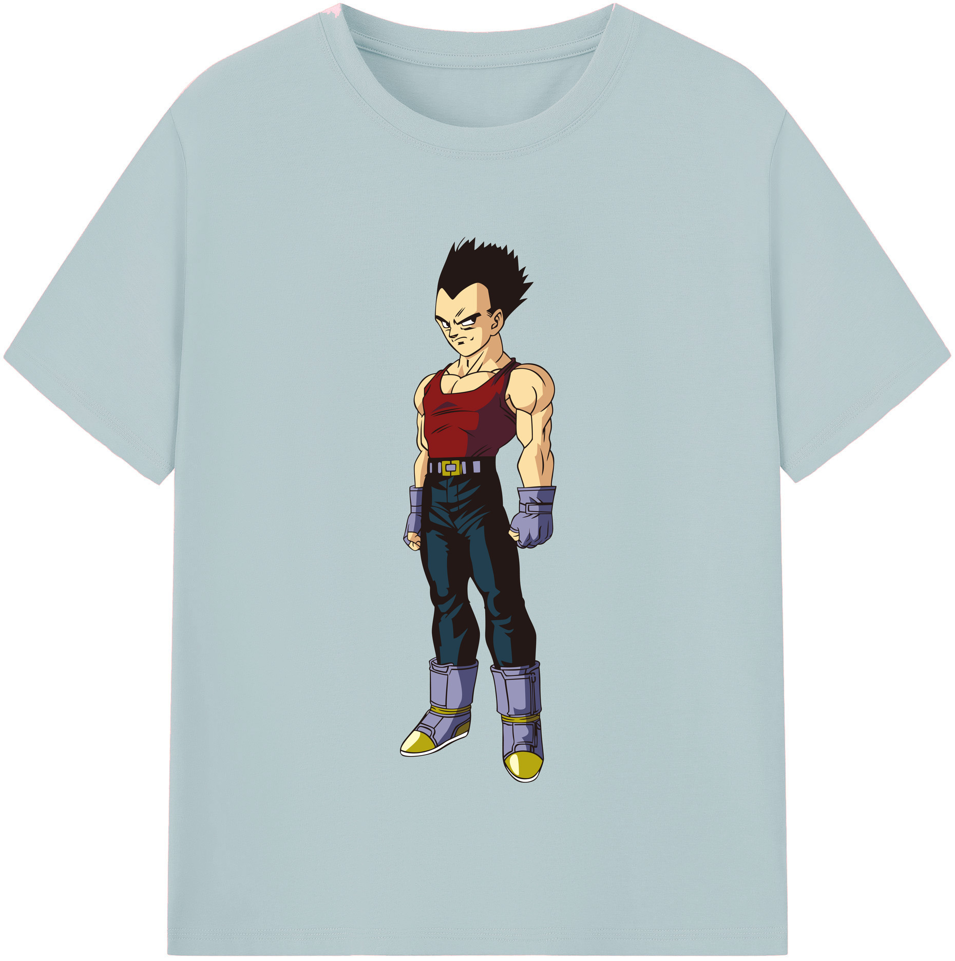 （画像用） ドラゴンボール ベジータ四世（Bejīta Yonsei）DRAGON BALL Vegeta IV 綿100％半袖Tシャツ（フロントプリント）